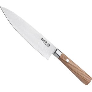 Boker Damast Olive Koksmes 16cm - Kern VG10 staal - 37 lagen damast