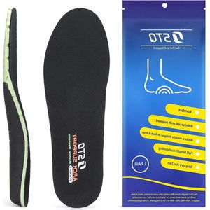 Arch Ondersteuning Inlegzolen voor Vrouwen - Orthopedische Inlegzolen - Verlichten Platte Voeten - Hak Pijn - Schokabsorptie - Behandeling van Plantaire Fasciitis - Memory Foam Comfort Binnenzool - Zwart - Maat 6/6.5
