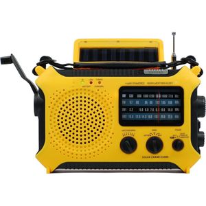 Noodradio - Solar Opwindbaar - Powerbank - Zonne Energie