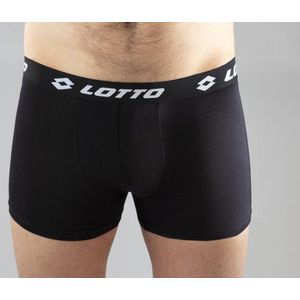 Lotto set van 3 boxers voor mannen - katoen - Kleur ZWART - Maat XL 3st