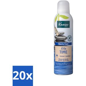 20 x Kneipp - Douche schuim - Me‑Time - Patchouli & Sandelhout - 200 ml - Me-time - Rust - Natuurlijke Geur - Vegan - Huidvriendelijk