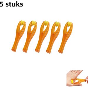 5-delige - Vingermassager - Roller - Handontlasting - Elastische massager - Oranje