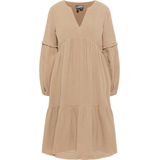 Dreimaster - Midi-jurk - Steenbeige - Dames