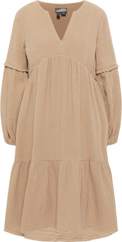 Dreimaster - Midi-jurk - Steenbeige - Dames