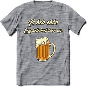 Ik Heb EHBO T-Shirt | Bier Kleding | Feest | Drank | Grappig Verjaardag Cadeau | - Donker Grijs - Gemaleerd - XXL