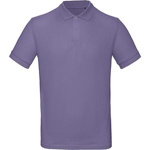Lila Polo shirt B&C maat XL