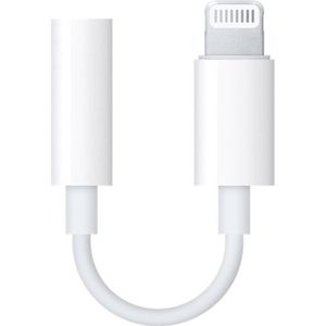 Lightning naar jack geschikt voor iPhone - mini Jack naar lightning adapter - Lightning naar aux - Lightning naar 3,5 mm adapter - Verloopstukje voor iPhone oortjes - iPhone audio kabel