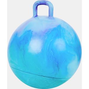 Skippybal Blauw - Met stoepkrijt - Verjaardag cadeau Skippybal – ø 45 cm – Skippyballen – Peuter – 3 Jaar – Buitenspeelgoed voor Jongens en Meisjes – Skippy Bal - Skippybal – Speelgoed voor Kinderen