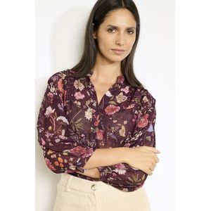 LolaLiza Blouse C Iza 05702942 5514 Bordeaux Wine Dames Maat - W34