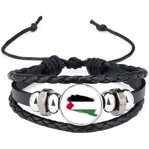 Akyol - palestina vlag armband zwart - Palestina - mensen die liefde willen geven aan palestina - degene die van palestina houden - supporten - oorlog - verjaardagscadeautje - gift - geschenk - kado