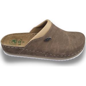 Dames klompen  van Dina - Mocha - thuisklompen - instappers  -Zachte zool met PU - maat 37