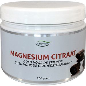 Nutrivian Magnesium citraat 200 mg poeder (200g)