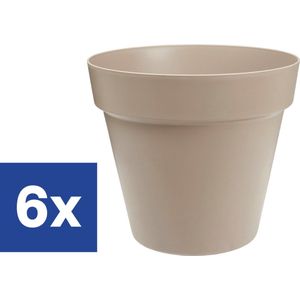 Bloempot Smile Straight Beige - 30 cm x 26 cm (Voordeelverpakking) - 6 stuks