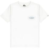 Quiksilver - T-shirt Evo Border Lines - Wit - Korte Mouwen - 100% Katoen