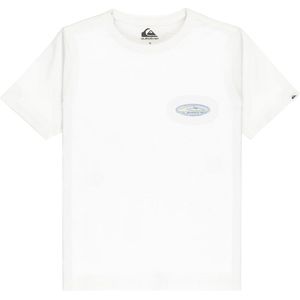 Quiksilver - T-shirt Evo Border Lines - Wit - Korte Mouwen - 100% Katoen