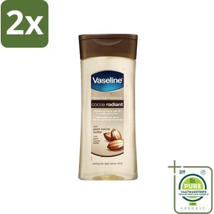 Vaseline - Cocoa Radiant - Oil Gel - Intens Voedend - 200 ml - Voordeelverpakking - 2 stuks - Huidverzorging - Vochtigheid