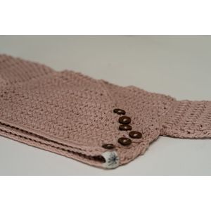 Vestje-baby-oud roze-maat 56-handgemaakt-( Sweet baby Bedstraw)