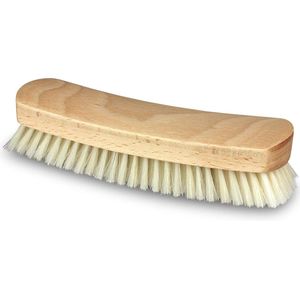 Kledingborstel van natuurlijk hout - versterkt varkenshaar - Italiaans product - duurzaam en effectief