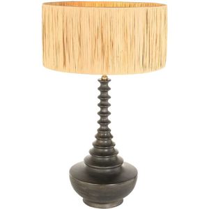 Steinhauer tafellamp Bois - zwart - hout - 3757ZW