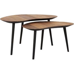 Salontafel set  - DTP Home Highlight Salontafel Organus Naturel - set van 2