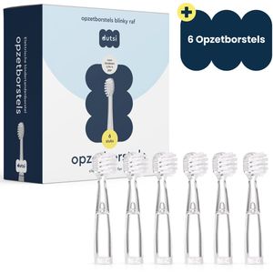 Dutsi - Opzetborstels - 18 tot 48 maanden - 6-pack - Geschikt voor Baby's & Peuters - Zachte DuPont haren