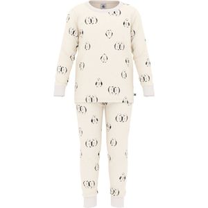 Petit Bateau Kinderpyjama van fleece met pinguïnprint
