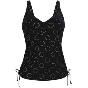 Rosa Faia - Tankini Top Silver Pearls Style Malaika - maat 75D - Zwart/Zilver