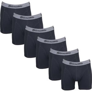 6-Pack Gionettic Modal Heren boxershorts Zwart maat XL