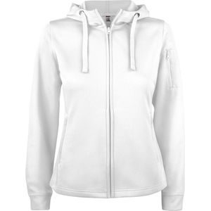 Clique Basic Active Hoody Full Zip Women 021015 - Wit - M
