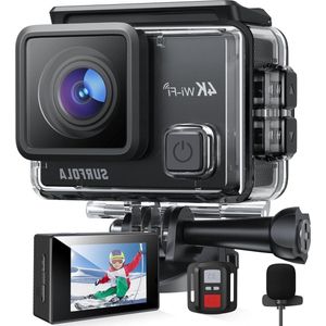 4K Bodycam WiFi - 30FPS 20MP - Waterdicht - Externe Microfoon - 2 Batterijen