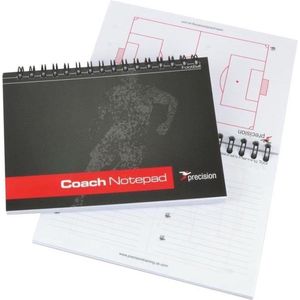 Precision Notitieblok Pro-coach Voetbal A6 Papier Zwart 6 Stuks