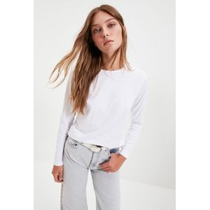 Trendyol - TWOAW21TS0098 - T-shirt - Wit - Volwassenen Vrouwen
