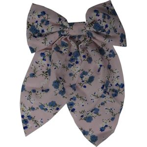 Jessidress® Haarclip Dames Haar Clip met Bloemenprint Haar Clips Haarstrikje Meisjes haarclips - Roze