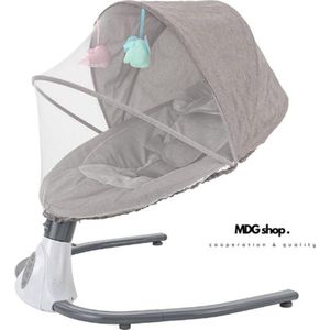 Mrs. Jones - Elektrische schommelstoel baby - Elektrische wipstoel - Elektrische babyschommel - Babyswing elektrisch - 0 tot 18 maanden - Inclusief bluetooth