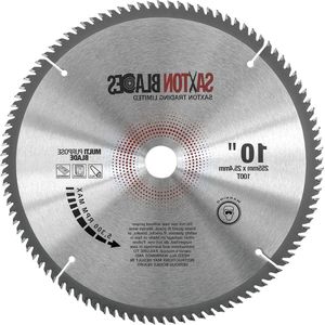 Saxton TCT Cirkelzaagblad 255mm x 100 T x 25.4mm Boring - Aluminium Laminaat Hardhout - Evolution
