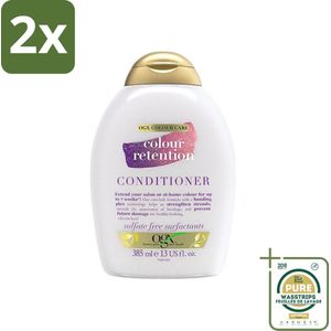 OGX - Colour Retention - Conditioner - Voor Gekleurd Haar - 385 ml - Voordeelverpakking - 2 stuks - Kleurbehoud - Haarkleur