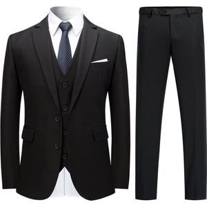 Allthemen Heren Pak 3-delig Slim Fit Pak Trouwpakken - Modern Jasje voor Zakelijk - XL