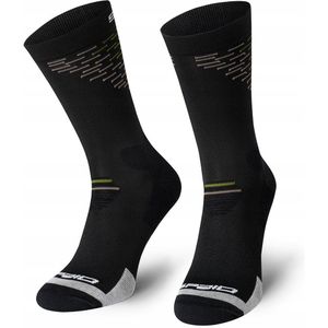 SPAIO Merino Wandelsokken Zwart Groen Maat 44-46