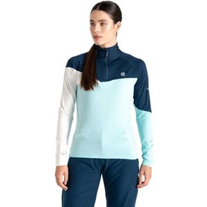 Dare2b Ice Ii Core Stretch Sweatshirt Met Halve Rits Blauw 32 Vrouw