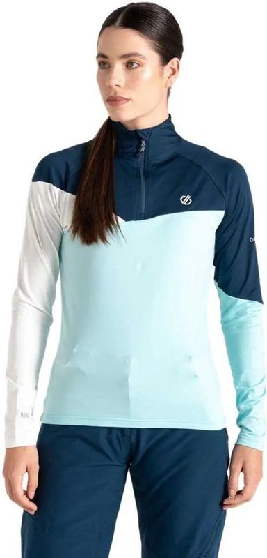 Dare2b Ice Ii Core Stretch Sweatshirt Met Halve Rits Blauw 32 Vrouw
