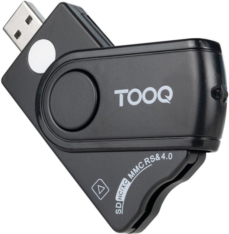 Tooq Technology - TQR-3012B - Geheugenkaartlezer - Zwart - USB 2.0