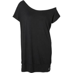 Papillon T-shirt Off Shoulder - Dames Sportshirt - Danskleding - Zwart - Dansshirt - Maat S