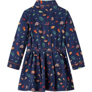 Kinderjurk lange mouwen - Maat 140 - Marineblauw