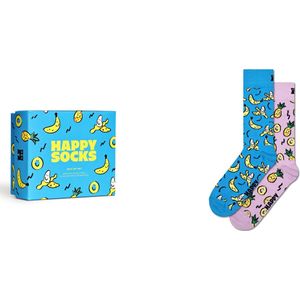 Happy Socks - 2-Pack Fruits Socks Gift Set - Unisex - Sokken
