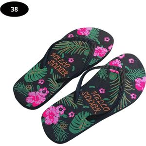 Bovista Slippers Dames - Teenslippers - Flip Flops - Comfortabel - Zomer - Zwart 37