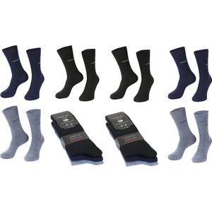 Naft anti press comfort sokken 6 paar jeans assorti kleuren maat 39-42