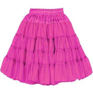 Luxe Petticoat - Roze - 2 Laags - Carnavalskleding - One Size - Volwassen Maat