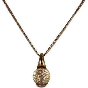 Silventi 960181819 - Zilveren slangen collier - glas steen hanger - 8 mm - lengte 42 + 3 cm - rosékleurig / champagne