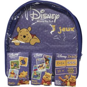 Winnie the Pooh - Rugzakje met 1 x Memo spel - 1 x Cijfers leren