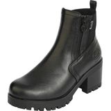 Dockers by Gerli - 37ce221 - Enkellaarsjes - Zwart/Donkergrijs - Nappaleder/Textiel